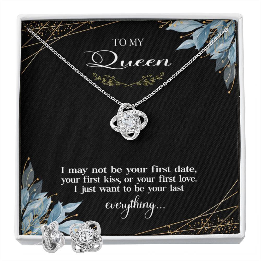 To My Queen (Love Knot Necklace &amp; Earring Set)
