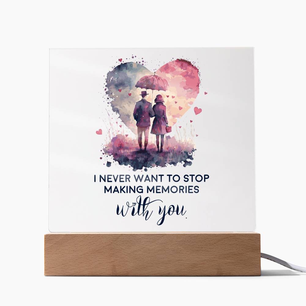 Making Memories - Acrylic Square Plaque