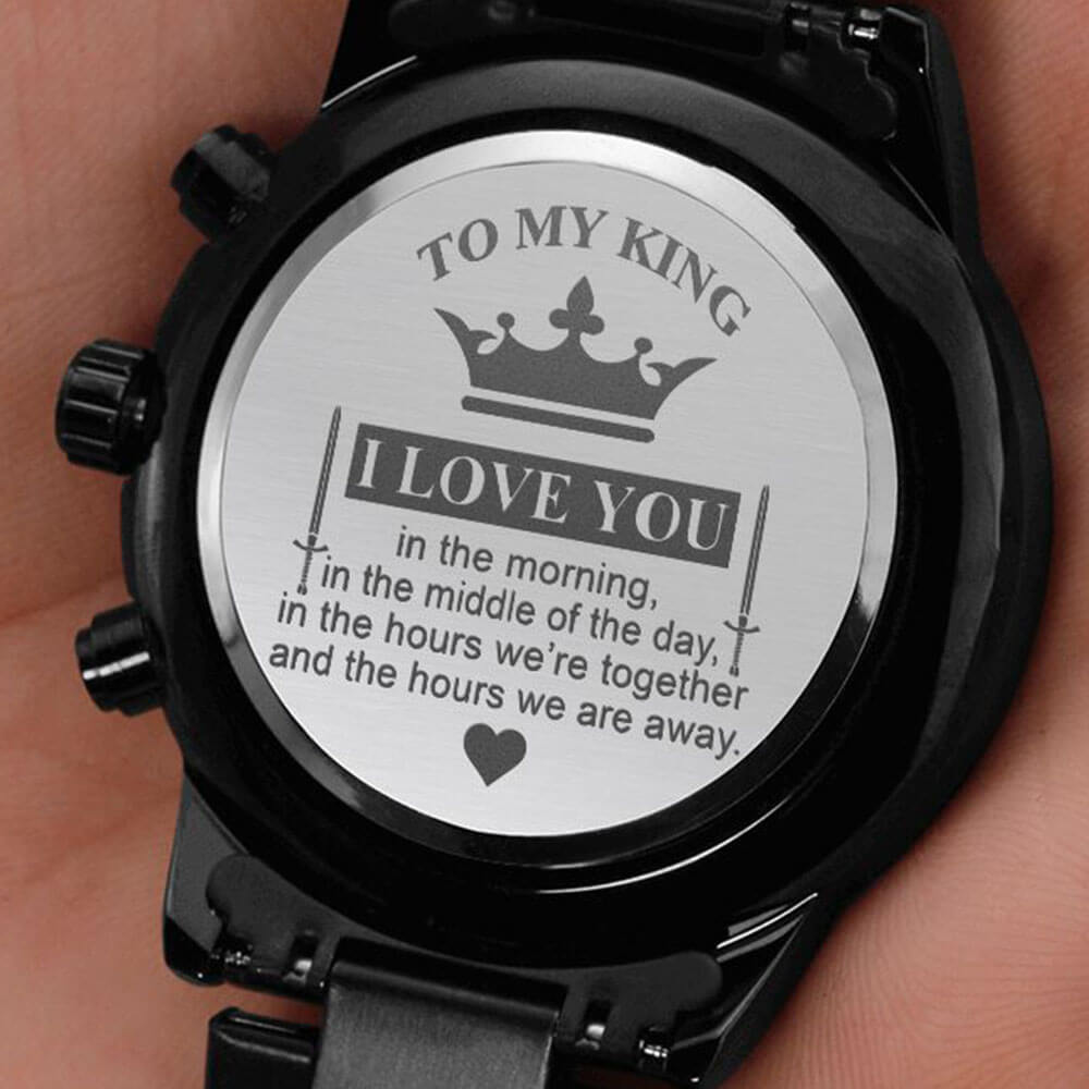 Engraved deals digital watch