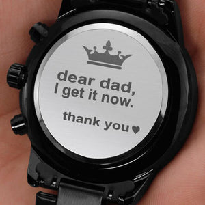 Dear Dad (Engraved Chronograph Watch)