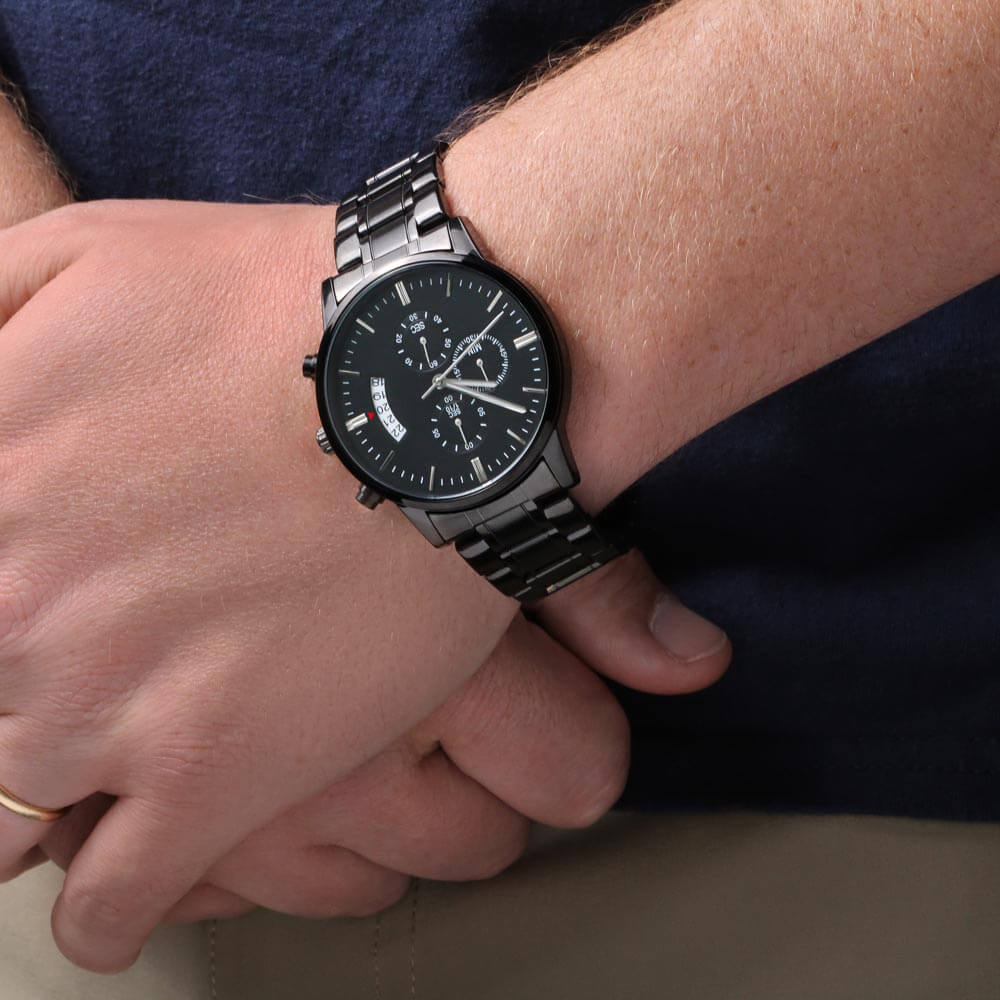 Dear Dad (Engraved Chronograph Watch)