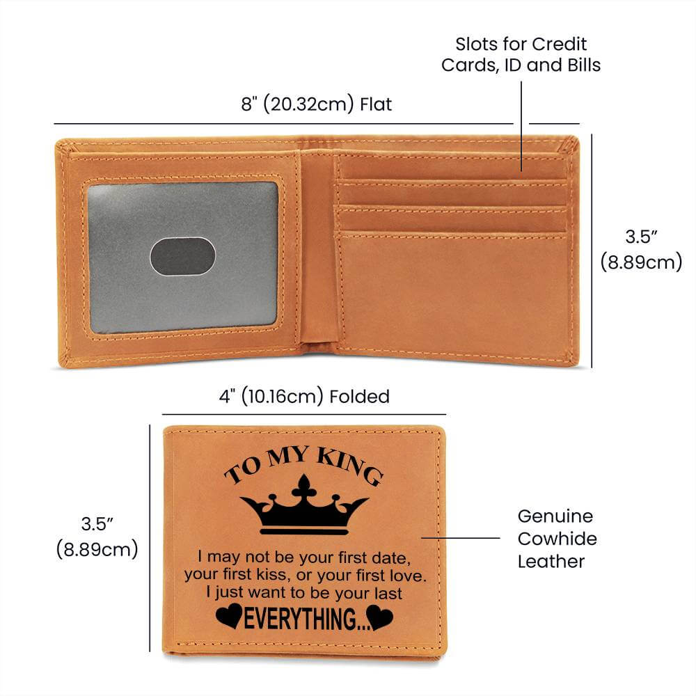To My King - Everything (Leather Wallet)