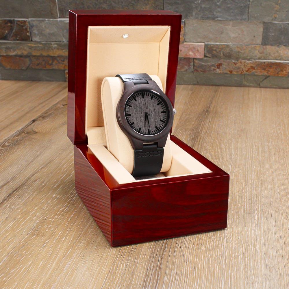 To My King - I Love You (Wood Watch)