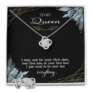 To My Queen (Love Knot Necklace & Earring Set)