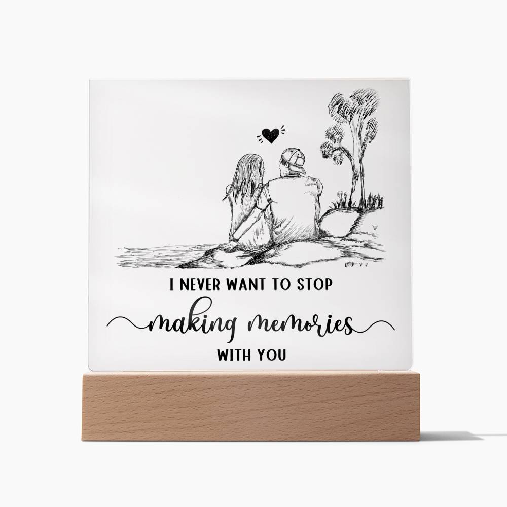 Making Memories - Acrylic Square Plaque