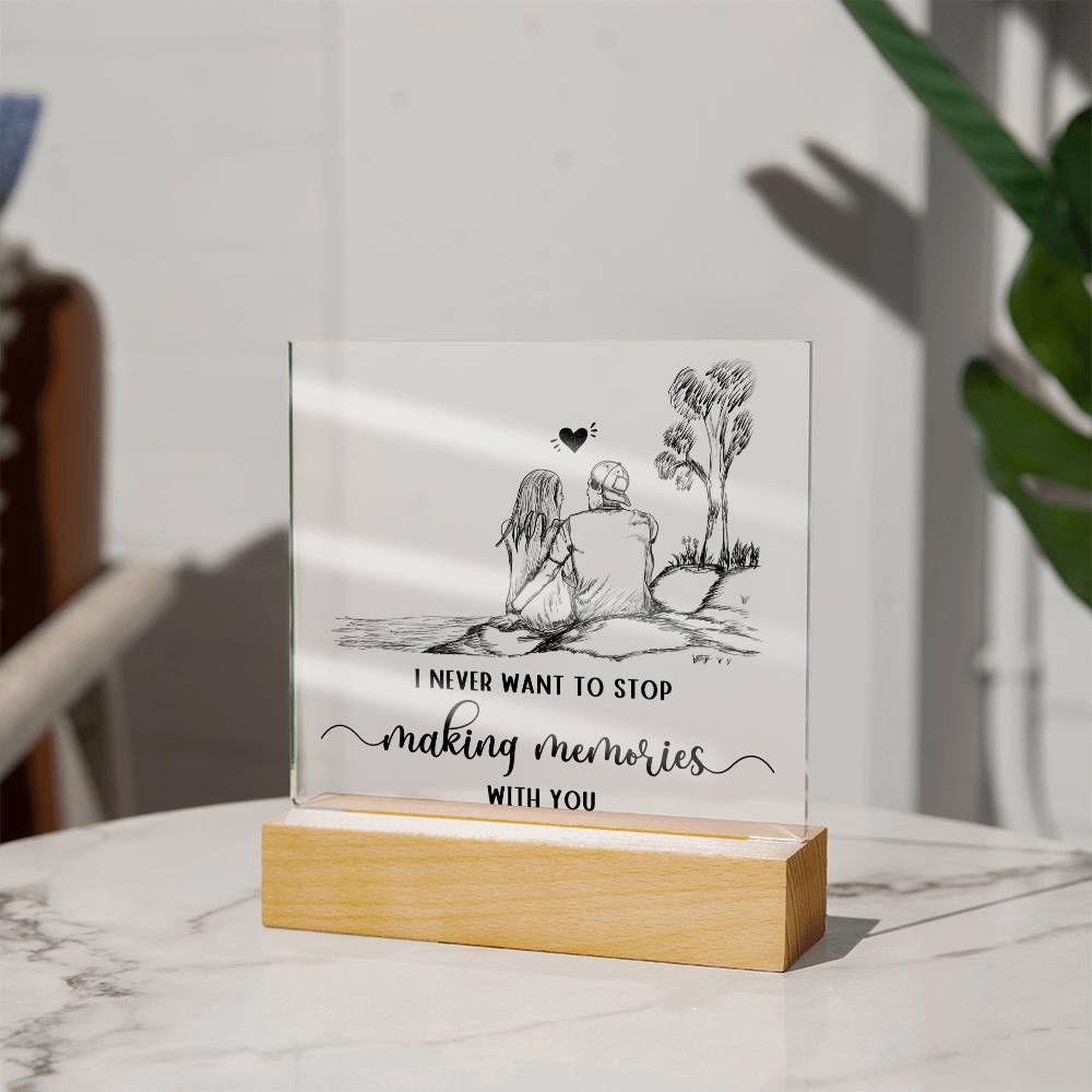 Making Memories - Acrylic Square Plaque
