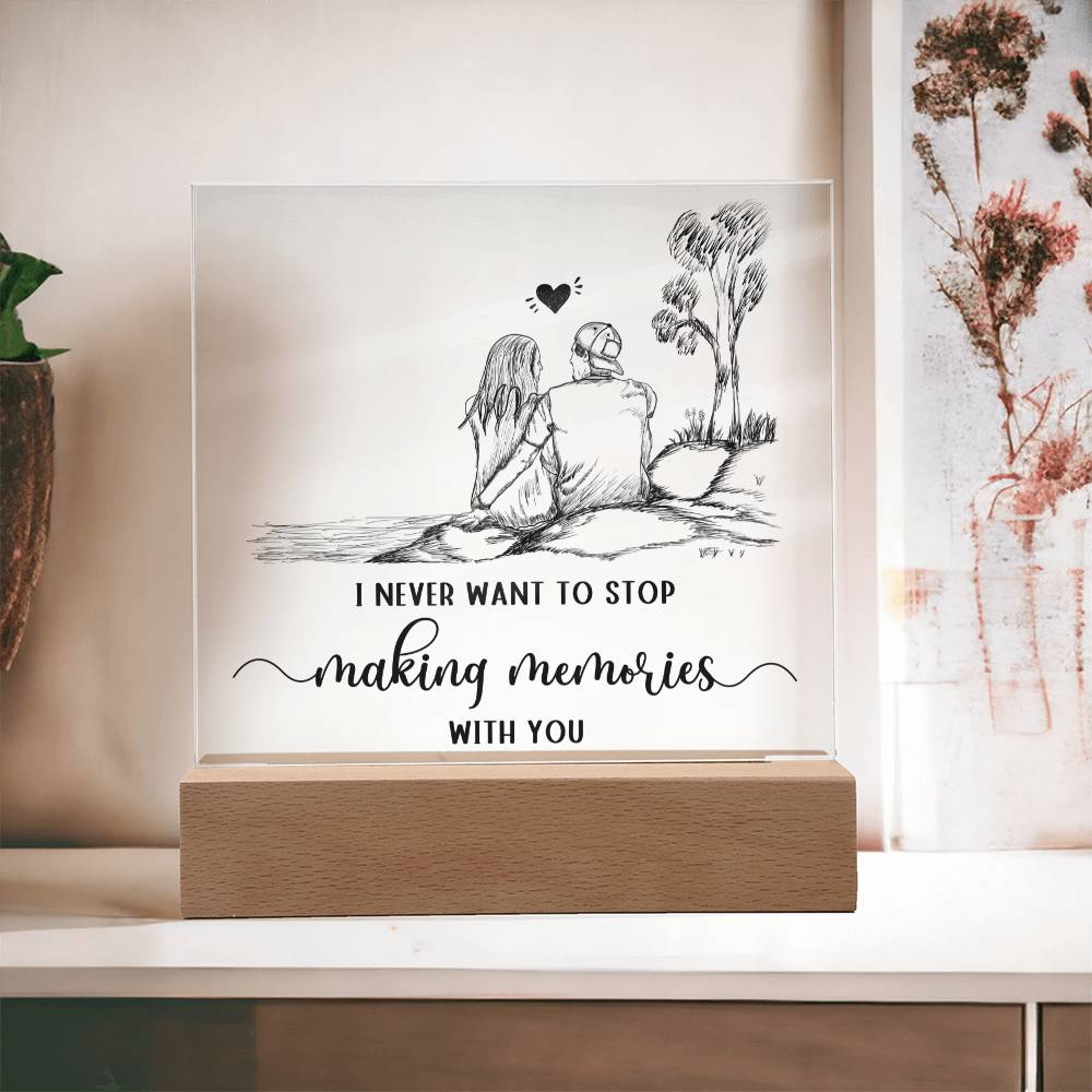 Making Memories - Acrylic Square Plaque