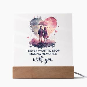Making Memories - Acrylic Square Plaque