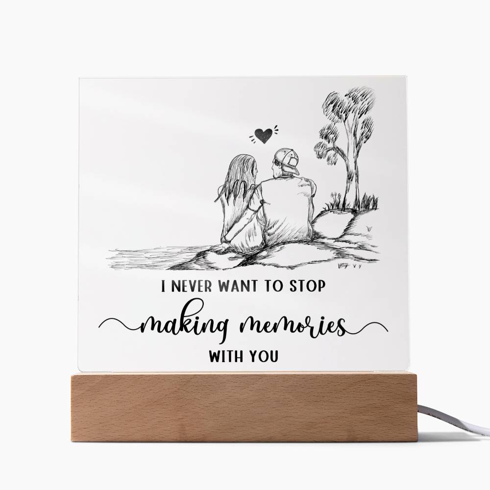 Making Memories - Acrylic Square Plaque