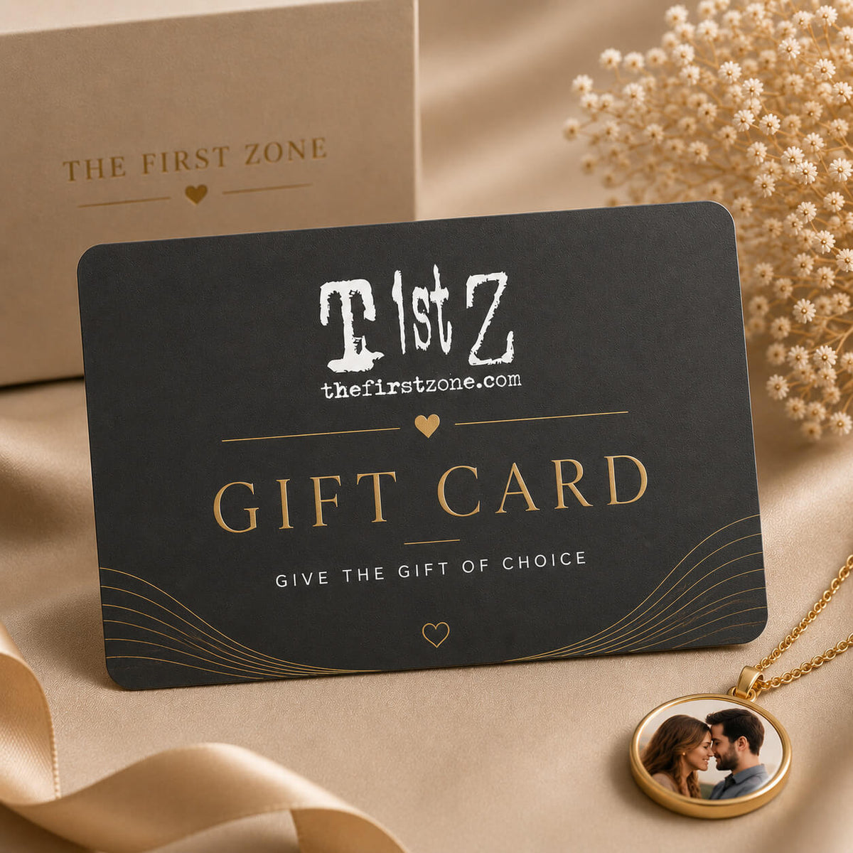 The First Zone digital gift card for personalized jewelry and meaningful gifts