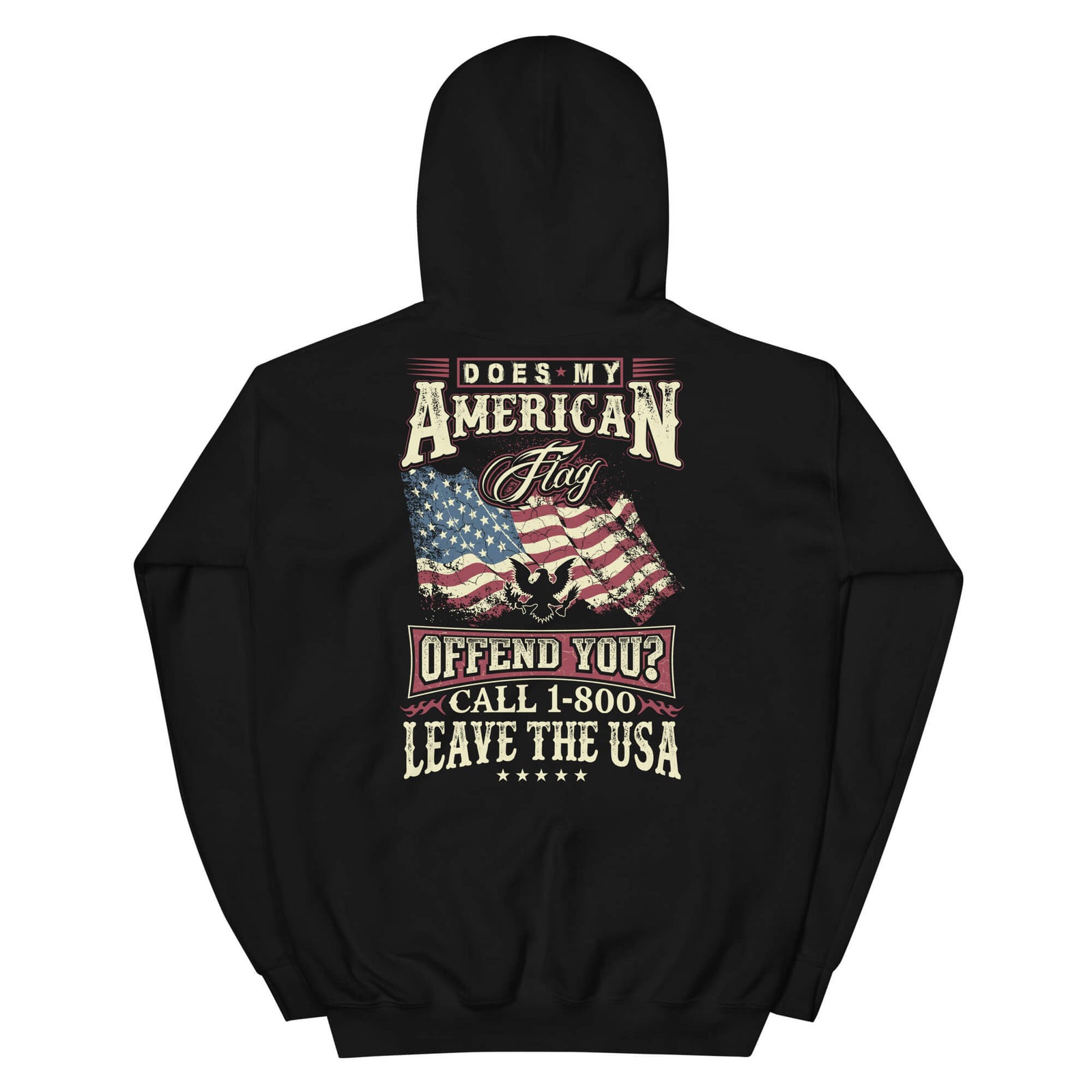 Does My American Flag Offend You? - 2nd Amendment Hoodie