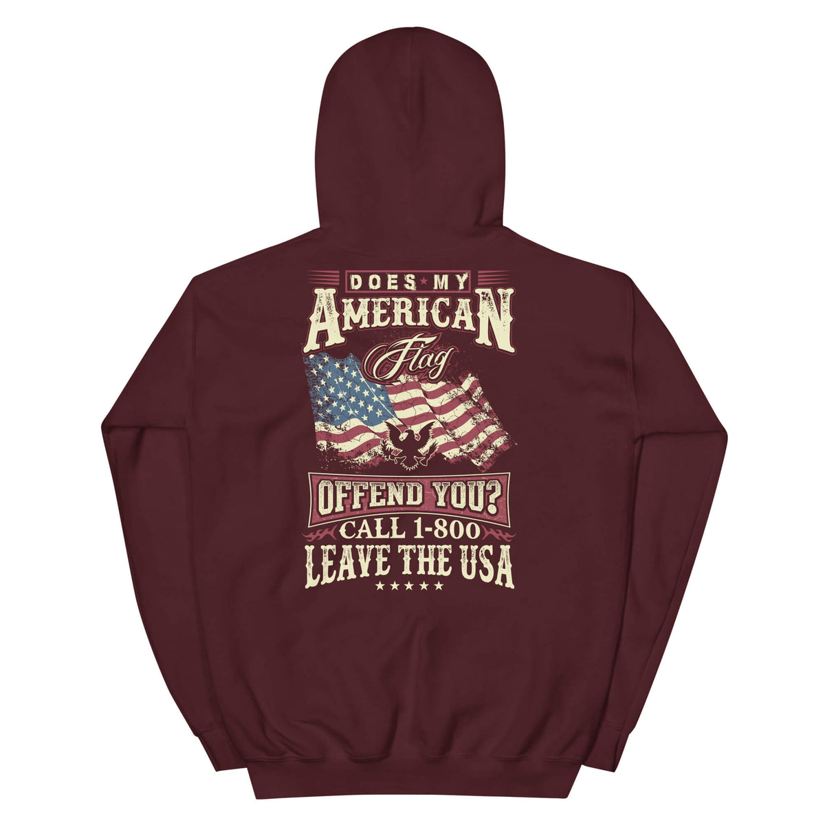 Does My American Flag Offend You? - 2nd Amendment Hoodie