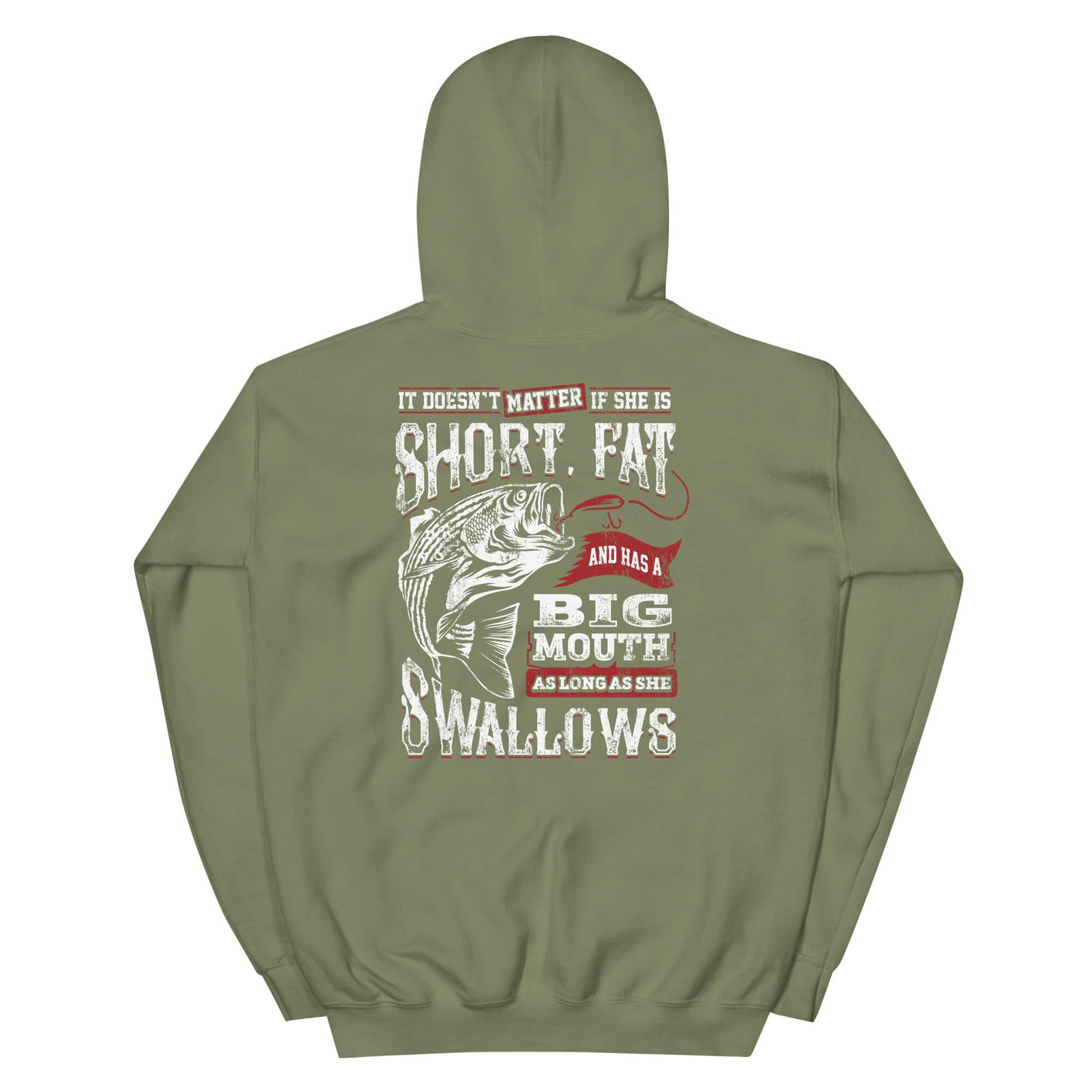 It Doesn't Matter If She Is Short....V2 - Fishing Hoodie