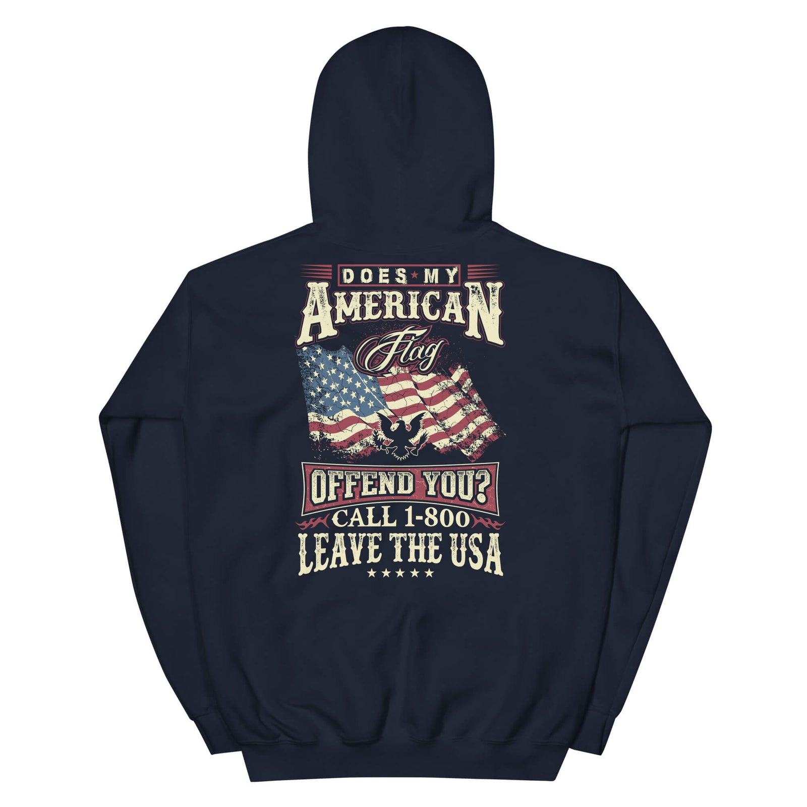 Does My American Flag Offend You? - 2nd Amendment Hoodie